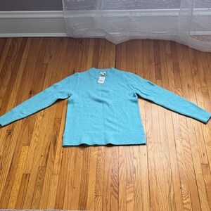 J. Crew Women's Light Blue Crew Neck Sweater